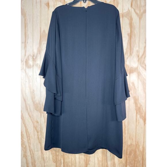 Kobi Halperin Black Ruffle Boho Sleeve Dress Medium, Dark Cottagecore, Fairygoth - Picture 10 of 11